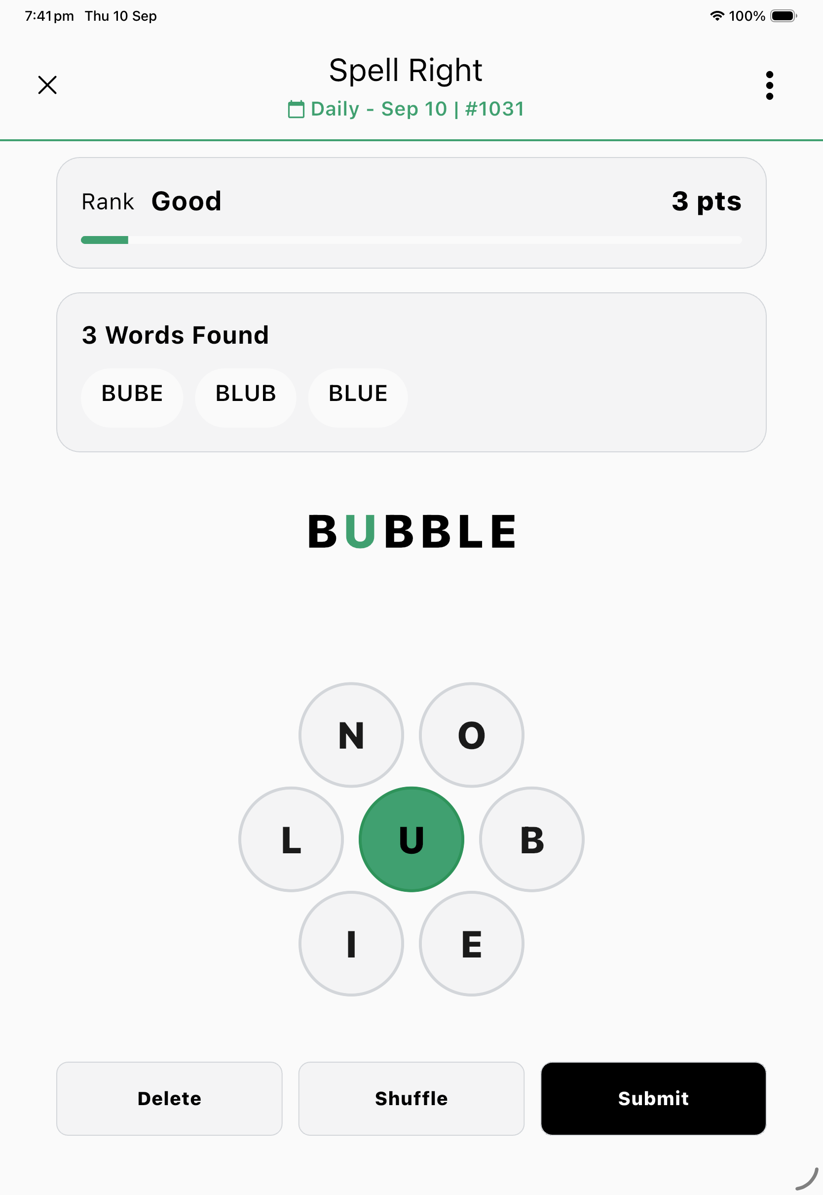Spell Right on iPad