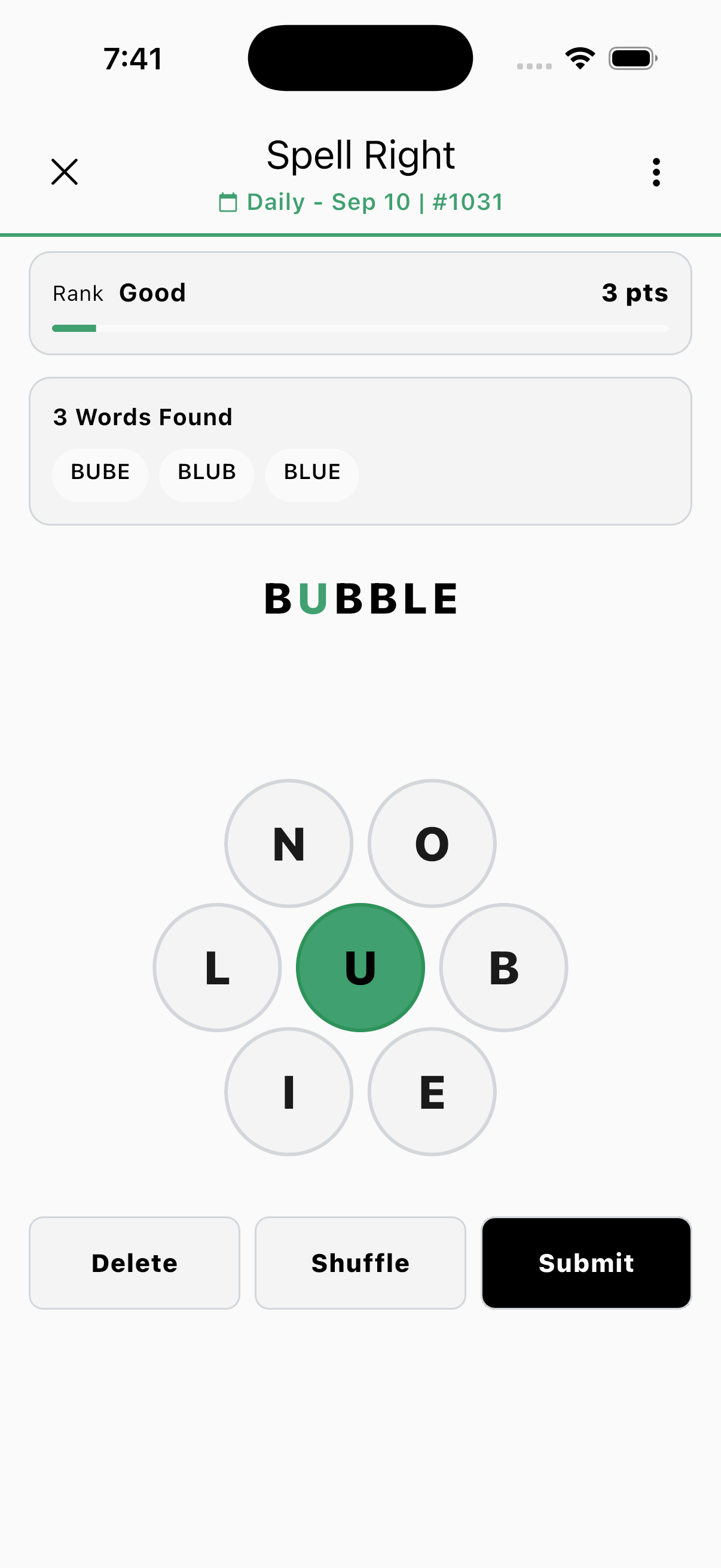 Spell Right on iPhone