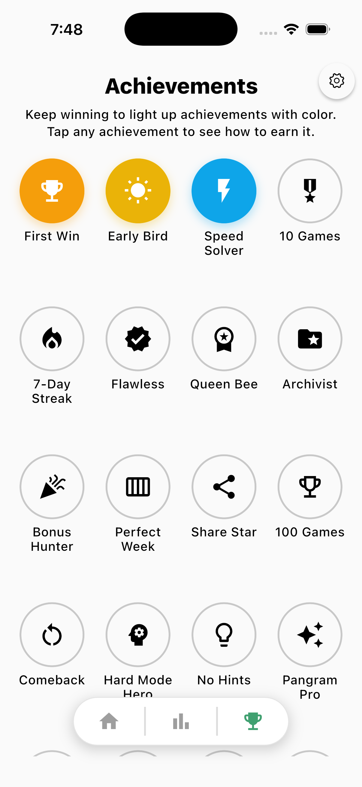 Achievements on iPhone